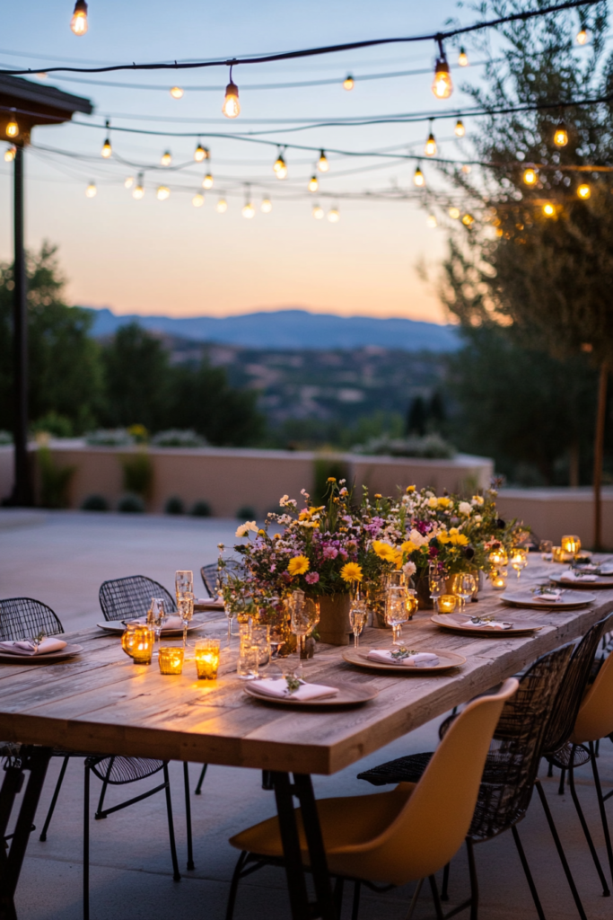8. Include a Dining Area with a Statement Table