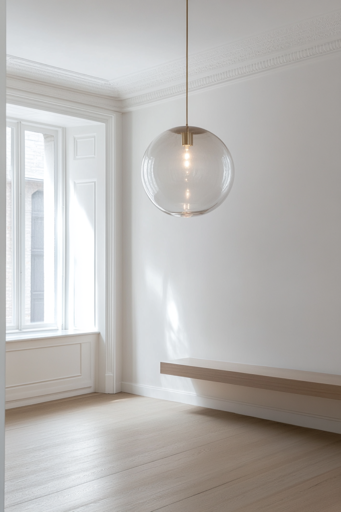 9. Glass Fixtures That Keep It Light and Airy