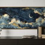 Starry Night Canvas Vibrant Celestial Artwork With…