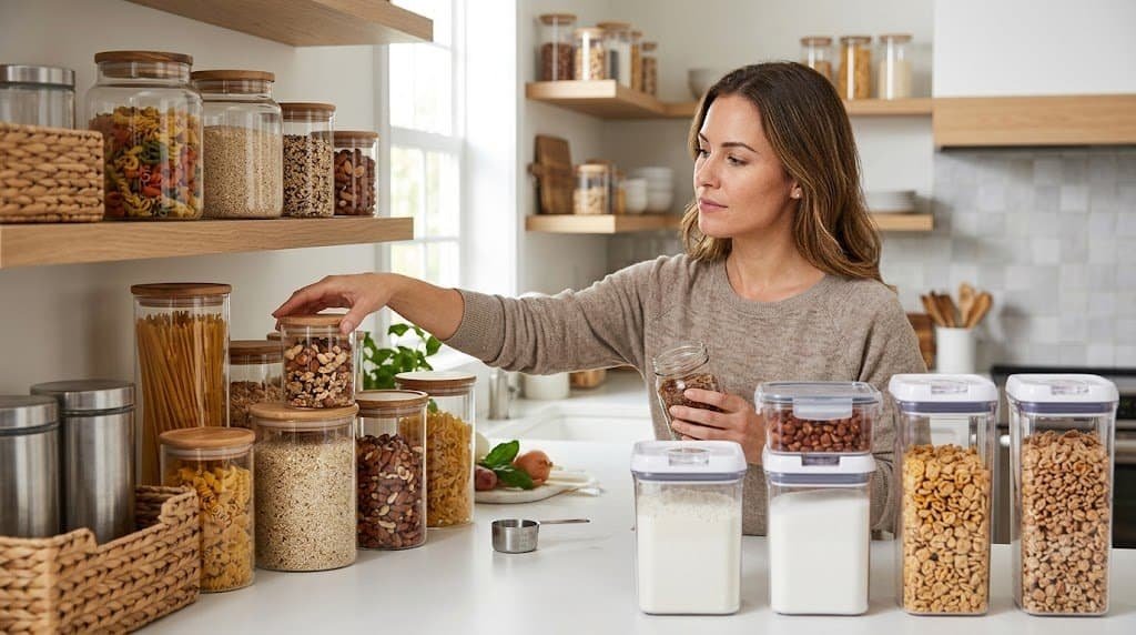 best pantry storage containers airtight stackable space saving