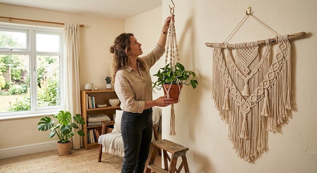 Elevate your space with macramé wall or plant hangings