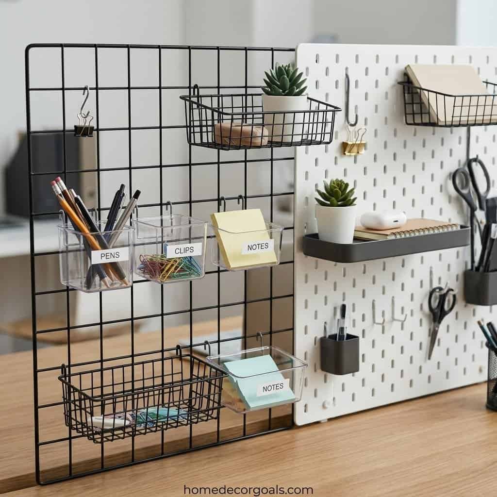 Desk Wall Organization Ideas for Students