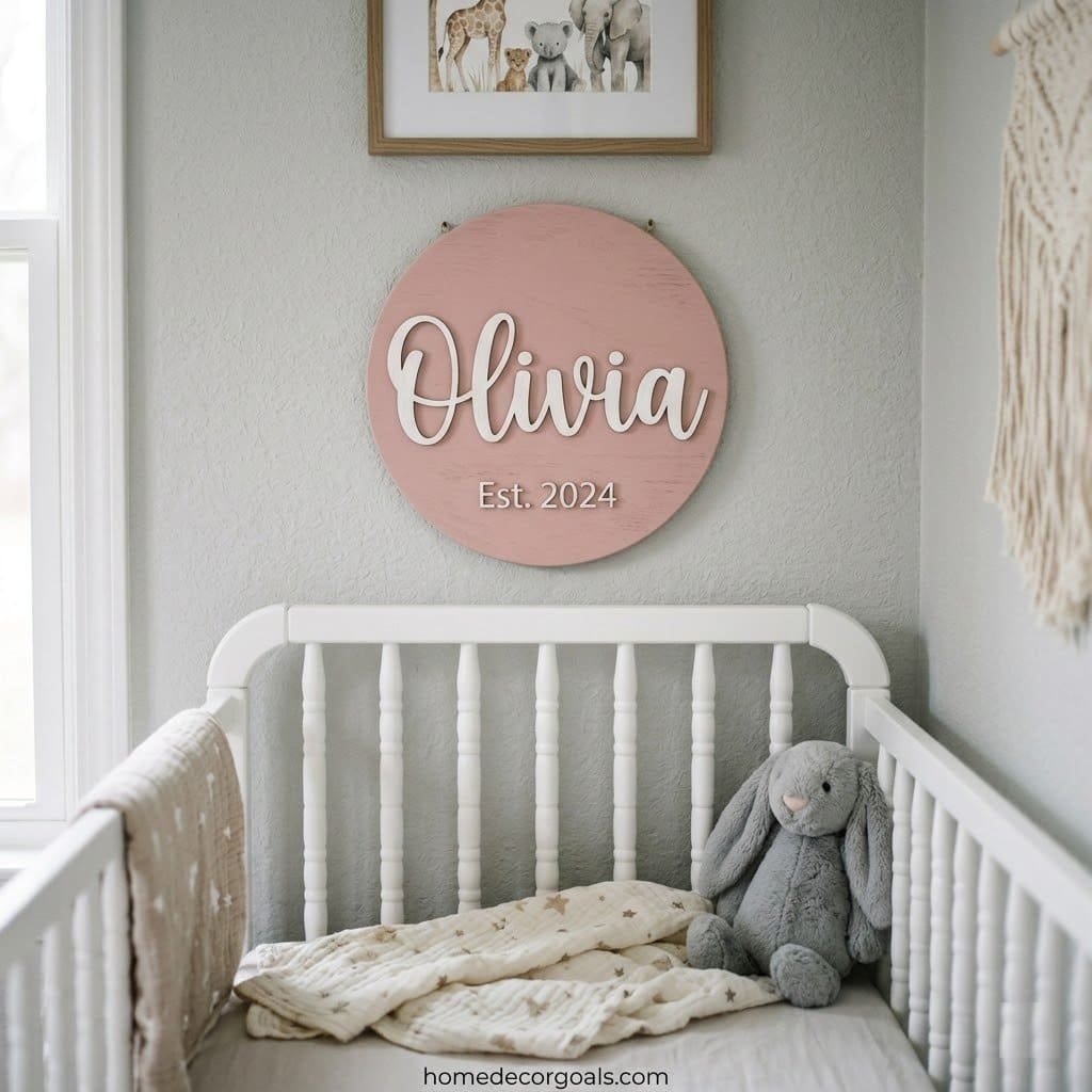 Custom Nursery Name Sign Ideas That Stand Out