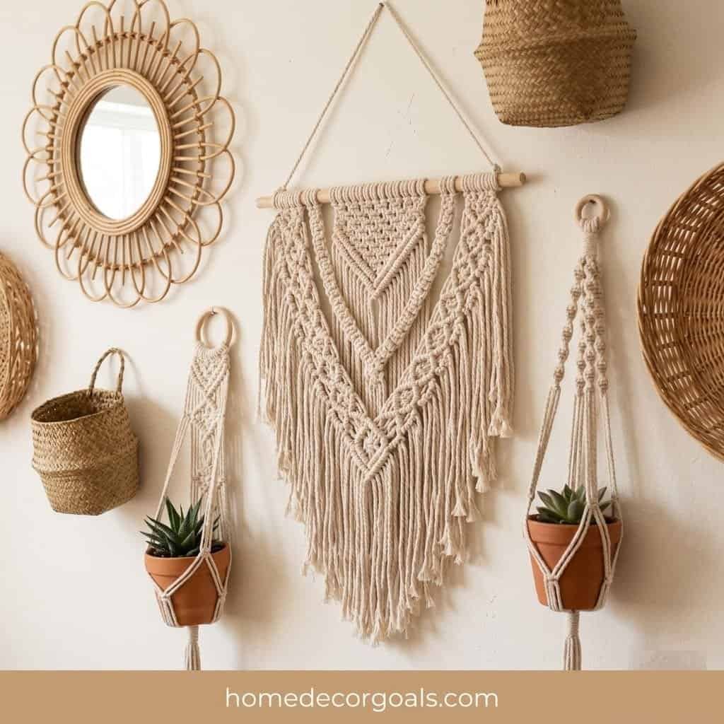 Boho Nursery Decor With Rattan & Macramé Accents