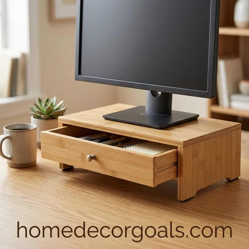 Monitor Stand That Adds Hidden Storage