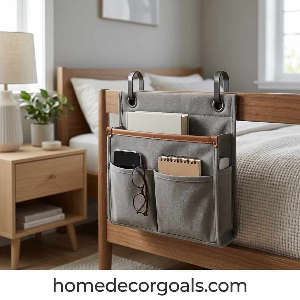 Bedside Storage Hacks for Lofted Beds