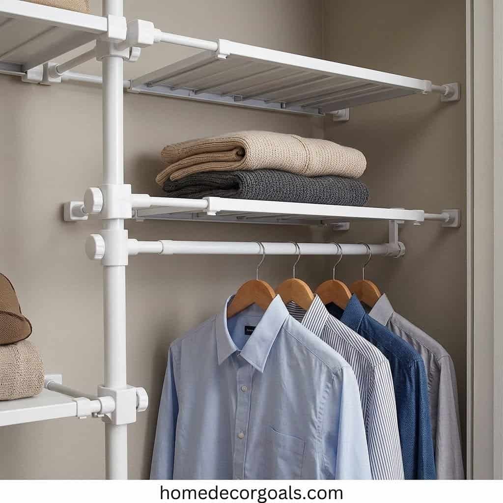 Easy Closet Hacks for Tiny Dorm Rooms