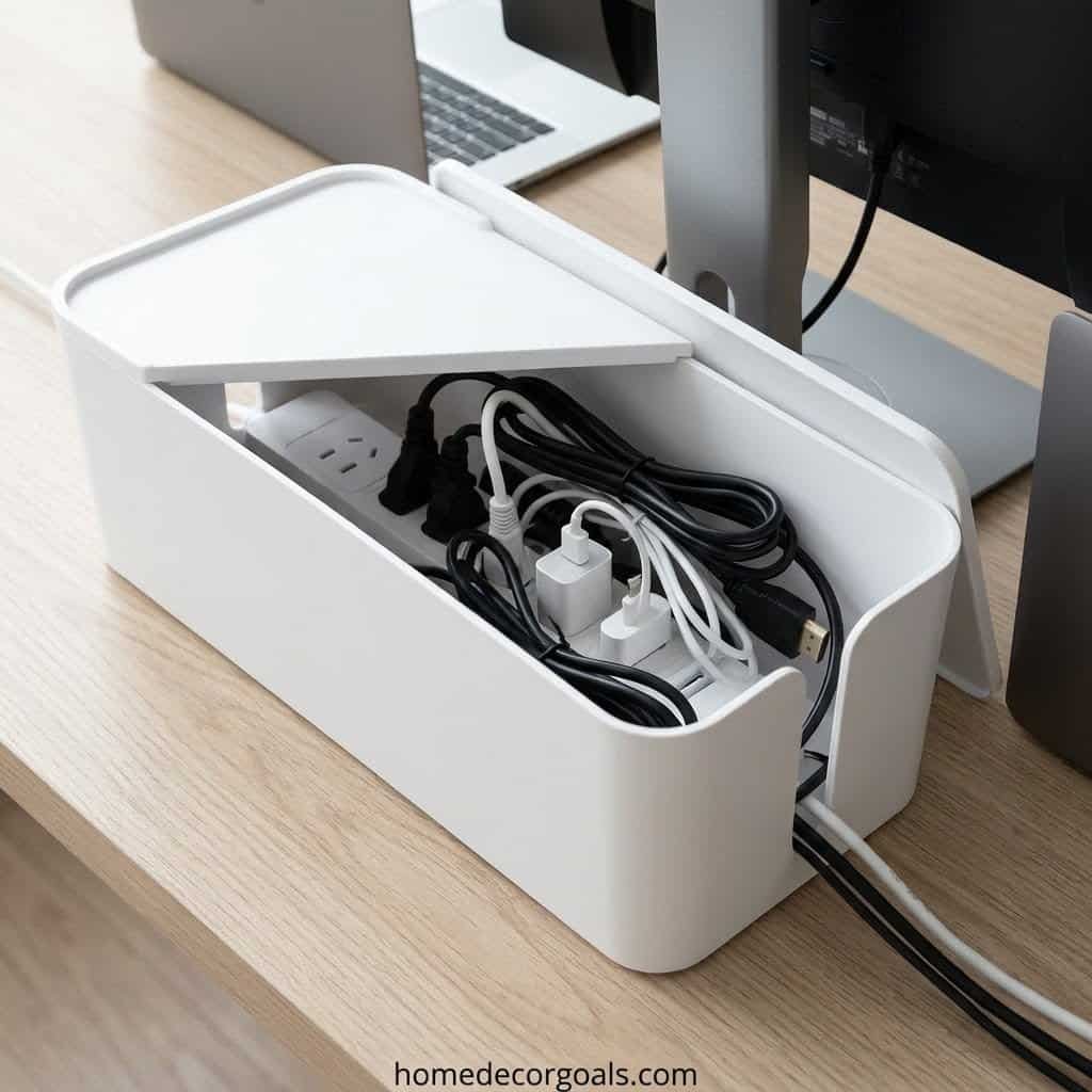 Hide Messy Cords With This Cable Organizer
