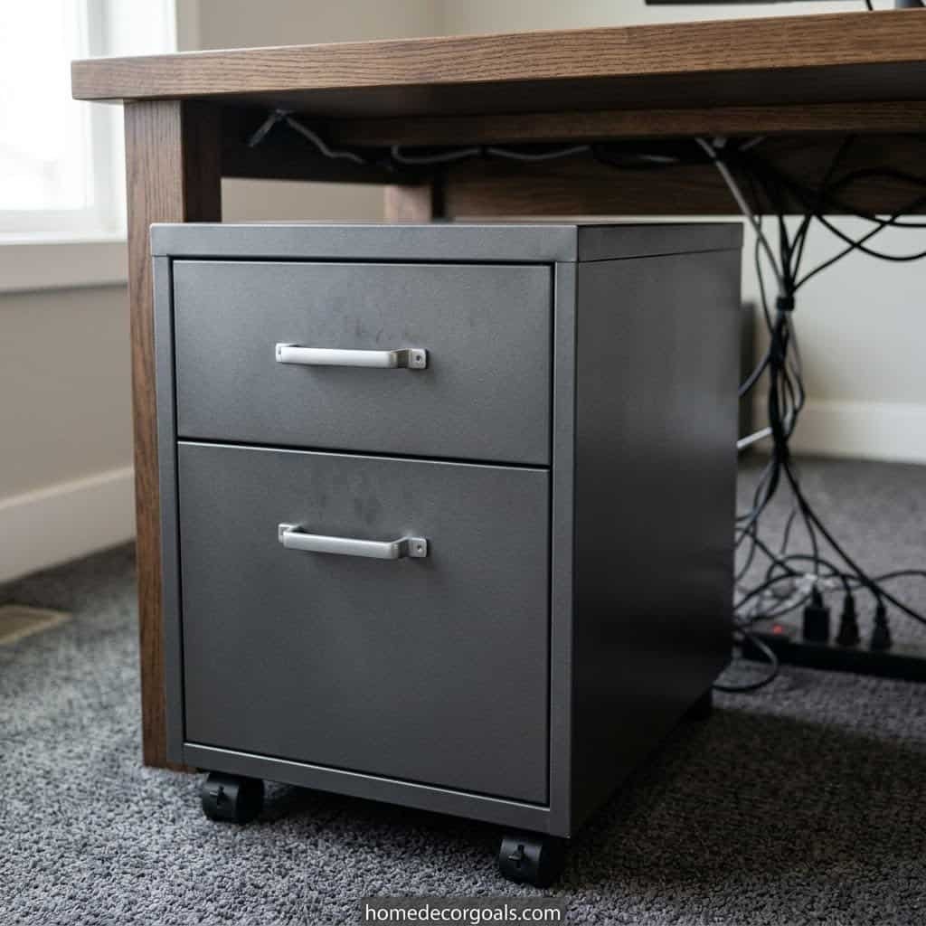 Extra Storage With Under-Desk Drawers